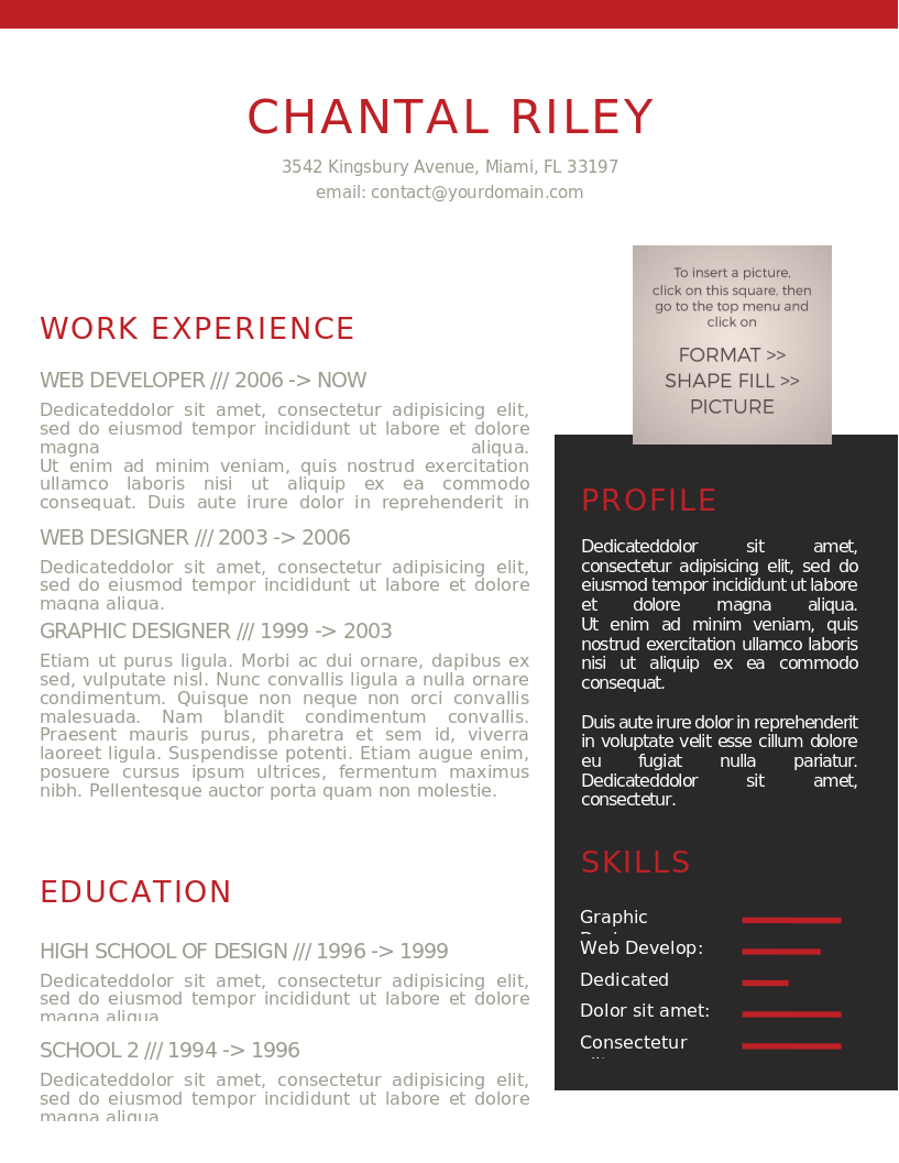 I Stand Out CV – Vorschau